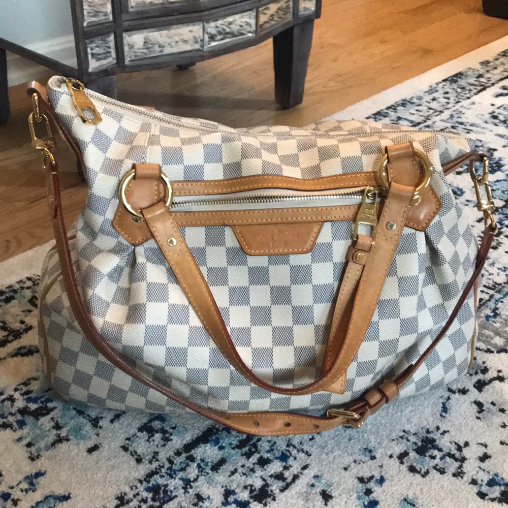 Authentic Louis Vuitton Damier Azur shoulder bag